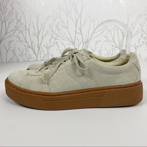 ZARA Suede Leather Upper Platform Fashion Sneaker 10 - Picture 4 of 13